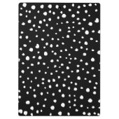 Dalmatiner Punkte, Dalmatiner Spots, Schwarz und W Klemmbrett (Rückseite)