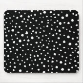 Dalmatiner Punkte, Dalmatiner Spots, Schwarz und W Mousepad (Vorne)