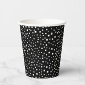 Dalmatiner Punkte, Dalmatiner Spots, Schwarz und W Pappbecher (Vorderseite)