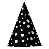 Dalmatiner Punkte, Dalmatiner Spots, Schwarz und W Partyhütchen (Rückseite)