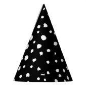 Dalmatiner Punkte, Dalmatiner Spots, Schwarz und W Partyhütchen (Links)