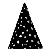 Dalmatiner Punkte, Dalmatiner Spots, Schwarz und W Partyhütchen (Rechts)