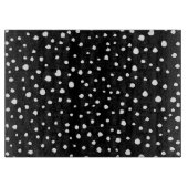 Dalmatiner Punkte, Dalmatiner Spots, Schwarz und W Schneidebrett (Vorderseite)