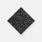 Dalmatiner Punkte, Dalmatiner Spots, Schwarz und W Serviette (Ecke)