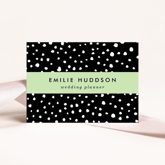 Dalmatiner Punkte, Dalmatiner Spots, Schwarz und W Visitenkarte