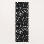 Dalmatiner Punkte, Dalmatiner Spots, Schwarz und W Yogamatte (Rückseite)