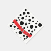 Dalmatiner Punkte Geburtstag Serviette (Ecke)