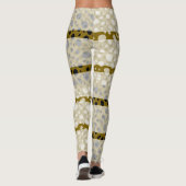 Dalmatiner Punkte mit großen Linien Leggings (Rückseite)