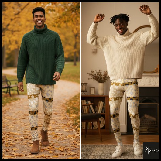 Dalmatiner Punkte mit großen Linien Leggings