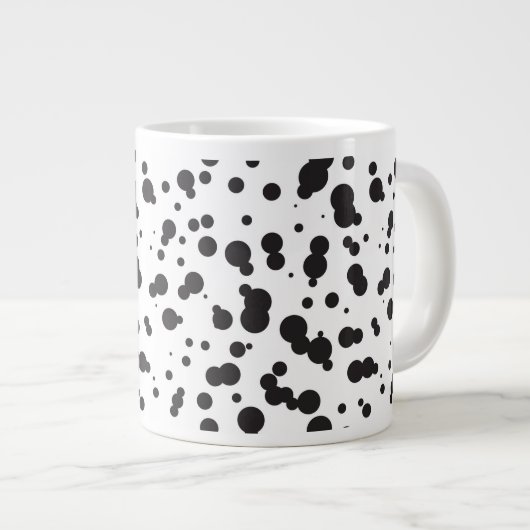 Dalmatiner Punkte Muster Jumbo-Tasse (Vorderseite Rechts)