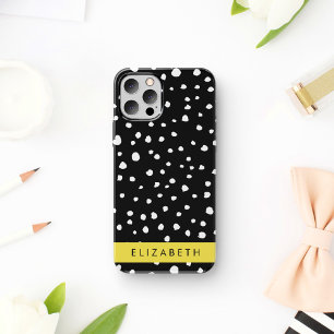 Dalmatiner Punkte, Punkte, schwarz und weiß, Ihr N Case-Mate iPhone Hülle