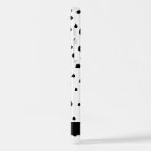 Dalmatiner Punkte, Punkte, schwarz und weiß, Ihr N iPhone Hülle (Linke Seite)