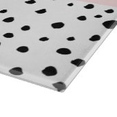 Dalmatiner Punkte, Punkte, schwarz und weiß, Ihr N Schneidebrett (Ecke)