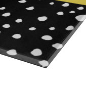 Dalmatiner Punkte, Punkte, schwarz und weiß, Ihr N Schneidebrett (Ecke)