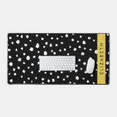 Dalmatiner Punkte, Punkte, schwarz und weiß, Ihr N Schreibtischunterlage (Tastatur & Maus)