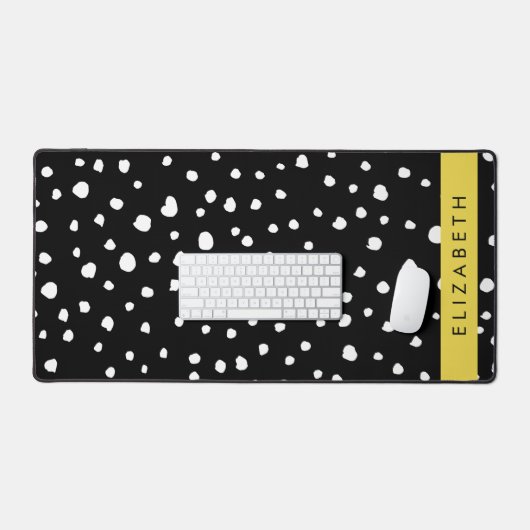 Dalmatiner Punkte, Punkte, schwarz und weiß, Ihr N Schreibtischunterlage (Tastatur & Maus)
