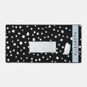 Dalmatiner Punkte, Punkte, schwarz und weiß, Ihr N Schreibtischunterlage (Tastatur & Maus)