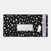 Dalmatiner Punkte, Punkte, schwarz und weiß, Ihr N Schreibtischunterlage (Tastatur & Maus)