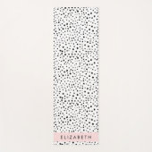 Dalmatiner Punkte, Punkte, schwarz und weiß, Ihr N Yogamatte (Vorderseite)