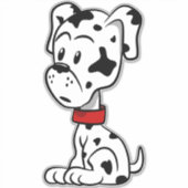 Dalmatiner Puppy Aufkleber (Vorderseite)