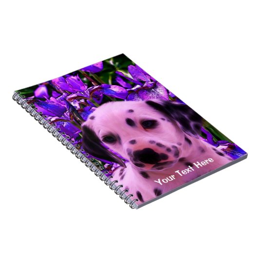Dalmatiner Puppy Fantasy Dog Art Notebook Notizblock (Rechte Seite)