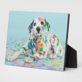 Dalmatiner Puppy Fotoplatte (Seite)