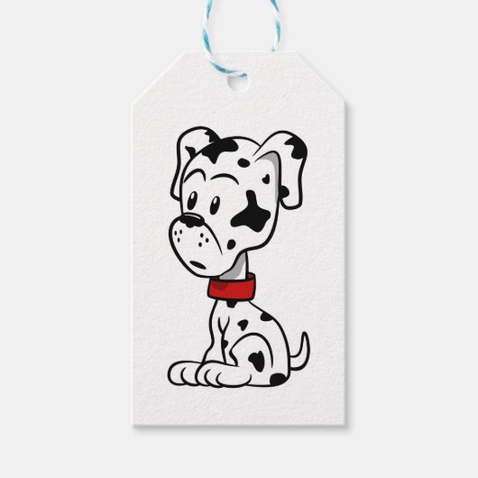 Dalmatiner Puppy Geschenkanhänger (Vorderseite)