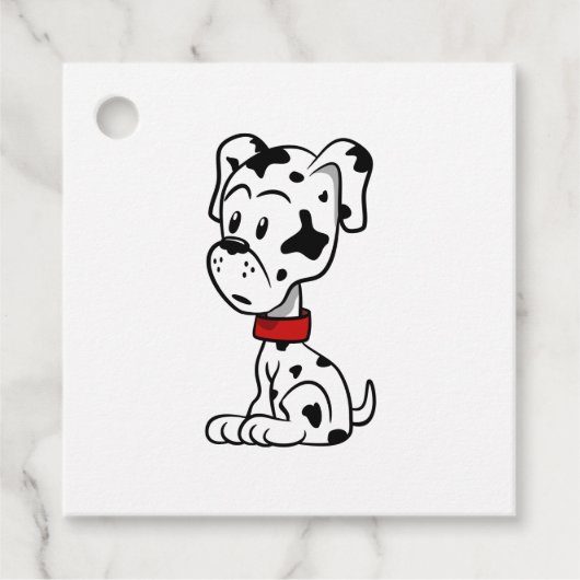 Dalmatiner Puppy Geschenkanhänger (Vorderseite)