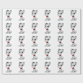 Dalmatiner Puppy Geschenkpapier (Flach)