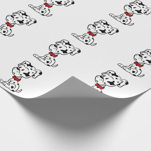 Dalmatiner Puppy Geschenkpapier (Ecke)