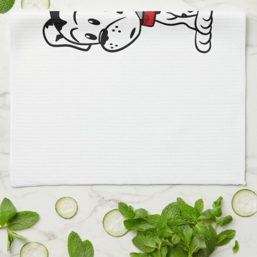 Dalmatiner Puppy Geschirrtuch (Gefaltet)