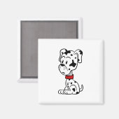 Dalmatiner Puppy Magnet (Vorderseite/Rückseite)