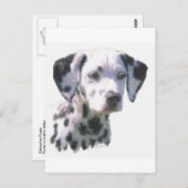 Dalmatiner Puppy Postkarte (Vorne/Hinten)