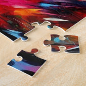 Dalmatiner-Puzzle: Schwarz gepunkteter Acryl-Stil Puzzle (Seite)