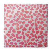 Dalmatiner Rosa und Weiß Fliese (Vorderseite)