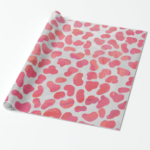 Dalmatiner Rosa und Weiß Geschenkpapier