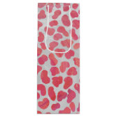 Dalmatiner Rosa und Weiß Geschenktüte Für Weinflaschen (Vorderseite)