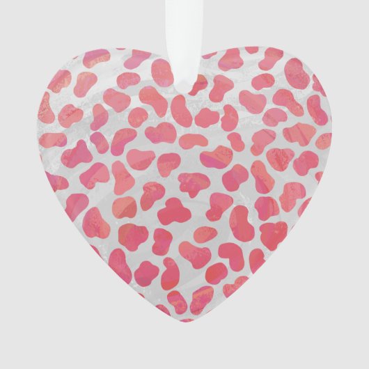 Dalmatiner Rosa und Weiß Ornament (Vorderseite)