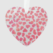 Dalmatiner Rosa und Weiß Ornament (Rückseite)