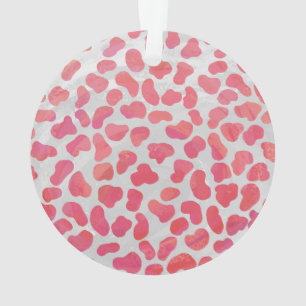 Dalmatiner Rosa und Weiß Ornament