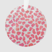 Dalmatiner Rosa und Weiß Ornament (Vorderseite)