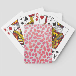 Dalmatiner Rosa und Weiß Print Spielkarten
