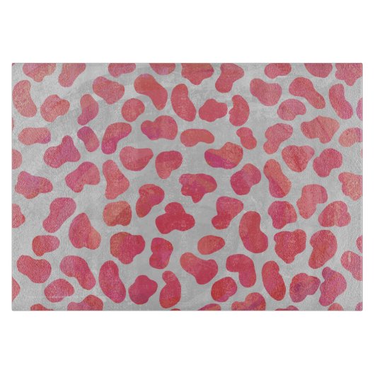 Dalmatiner Rosa und Weiß Schneidebrett (Vorderseite)