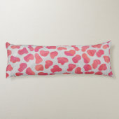 Dalmatiner Rosa und Weiß Seitenschläferkissen (Rückseite)