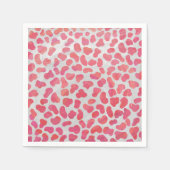 Dalmatiner Rosa und Weiß Serviette (Vorderseite)
