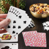 Dalmatiner Rosa und Weiß Spielkarten (In Situ)