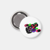 Dalmatiner Rosen stylen Magnet (Vorderseite/Rückseite)