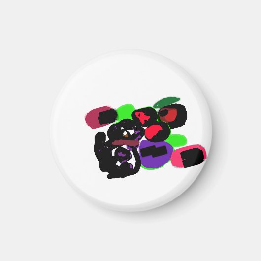 Dalmatiner Rosen stylen Magnet (Vorne)