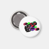 Dalmatiner Rosen stylen  Magnet (Vorderseite/Rückseite)