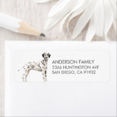 Dalmatiner-Rückgabeadresse-Etikett (Insitu)